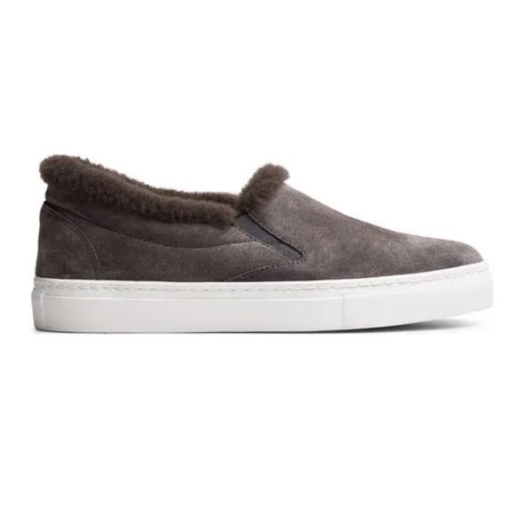 M. Gemini The Cerchio Shearling Slip On Shoes in Gray Size 7.5 or 37 1/2 - Picture 1 of 9